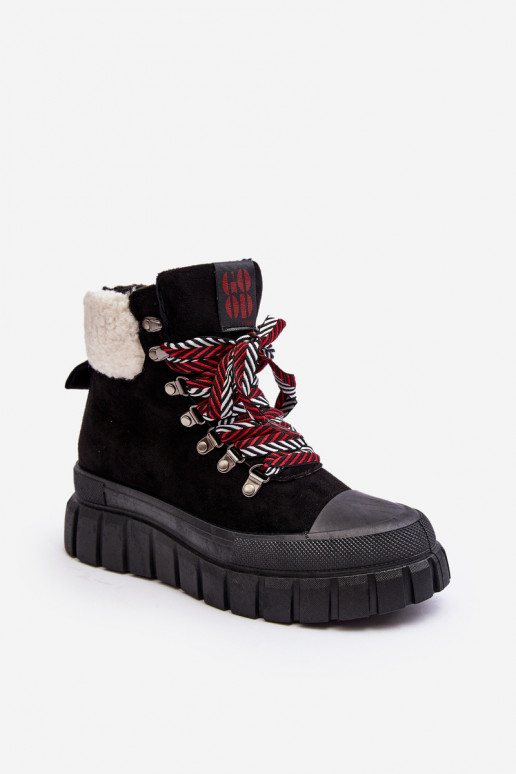 stivali riscaldati con suola massiccia in colore nero Ralotta stivali riscaldati con suola massiccia in colore nero Ralotta