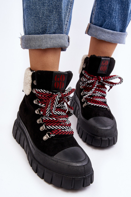 stivali riscaldati con suola massiccia in colore nero Ralotta stivali riscaldati con suola massiccia in colore nero Ralotta