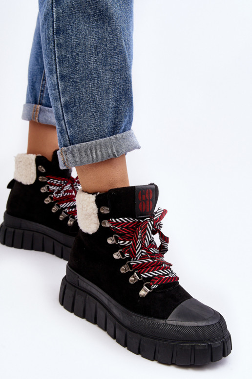 stivali riscaldati con suola massiccia in colore nero Ralotta stivali riscaldati con suola massiccia in colore nero Ralotta