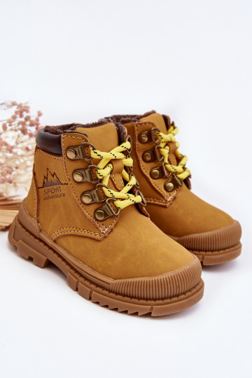 Calde scarpe per bambini stivali colore marrone Walter 2