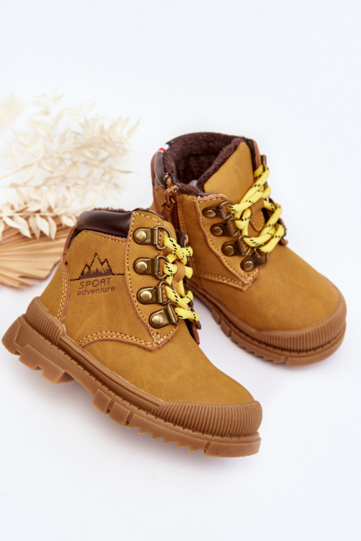Calde scarpe per bambini stivali colore marrone Walter