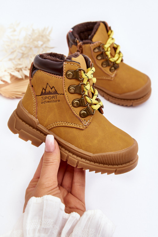 Calde scarpe per bambini stivali colore marrone Walter