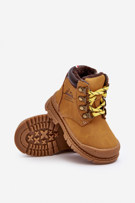Calde scarpe per bambini stivali colore marrone Walter