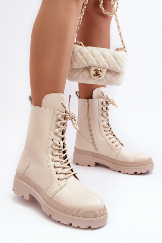 stivali eco pelle colore avorio Irande stivali eco pelle colore avorio Irande