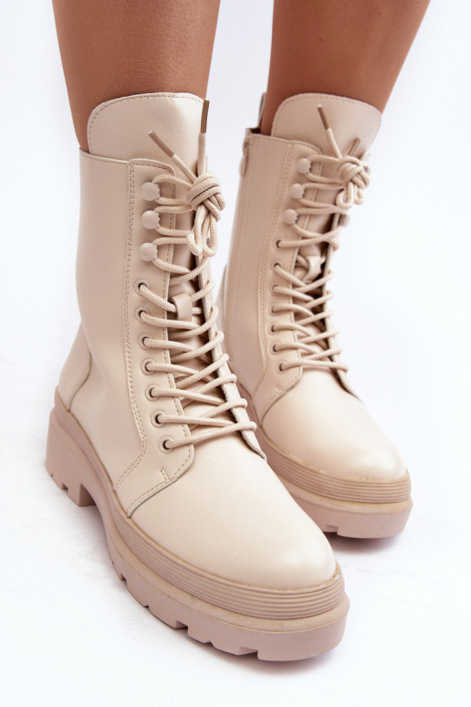 stivali eco pelle colore avorio Irande stivali eco pelle colore avorio Irande