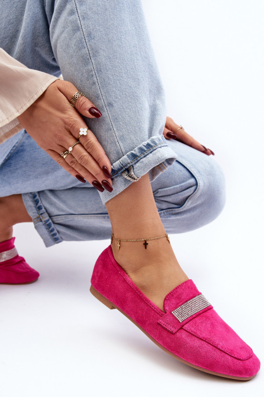 Mocassini con occhielli scintillanti in rosa Ralrika