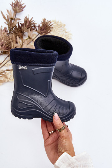 Scarpe in gomma riscaldate per bambini Befado 162X103 blu scuro 2