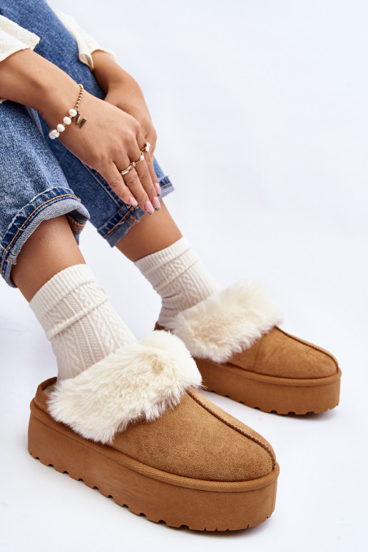 Ciabatte doposci con suola massiccia Starlyn marrone