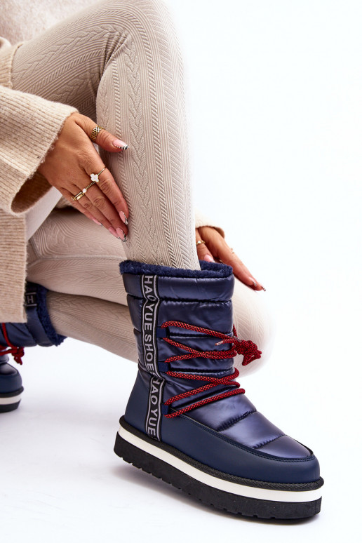 doposci con dettagli eleganti in blu scuro Lilara doposci con dettagli eleganti in blu scuro Lilara