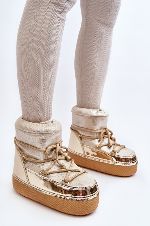 doposci con dettagli eleganti in colore oro Toolsa doposci con dettagli eleganti in colore oro Toolsa