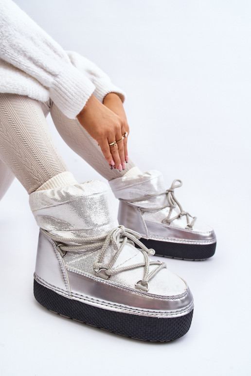 doposci con dettagli eleganti in argento Toolsa doposci con dettagli eleganti in argento Toolsa