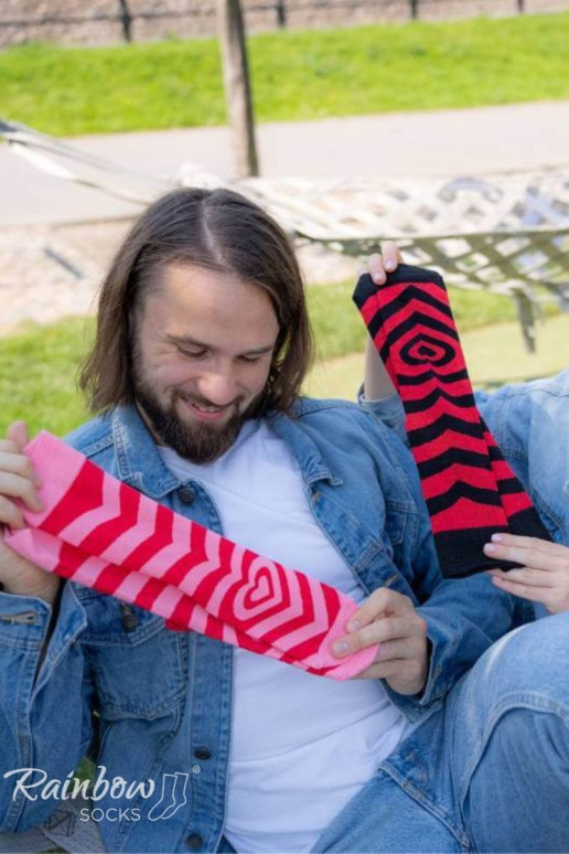 Calzini COPPIA BOX 2 paia Box con cuori Calzini COPPIA BOX 2 paia Box con cuori