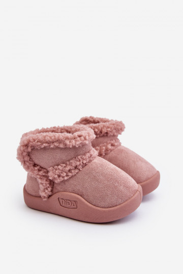Doposci per bambini con chiusure adesive nel colore rosa Unitia
