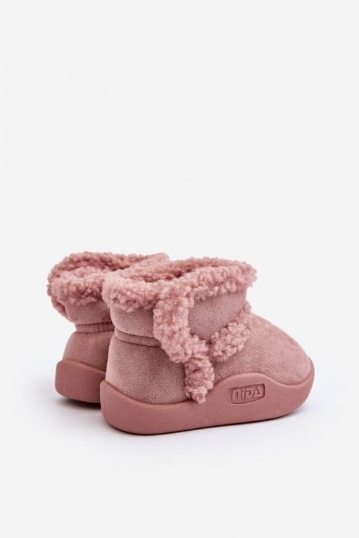 Doposci per bambini con chiusure adesive nel colore rosa Unitia