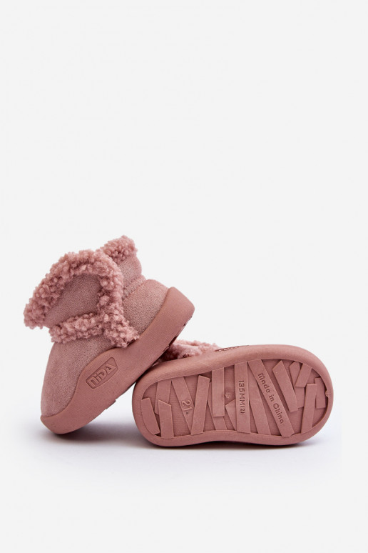 Doposci per bambini con chiusure adesive nel colore rosa Unitia