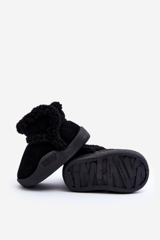 Doposci per bambini con chiusure adesive in colore nero Unitia