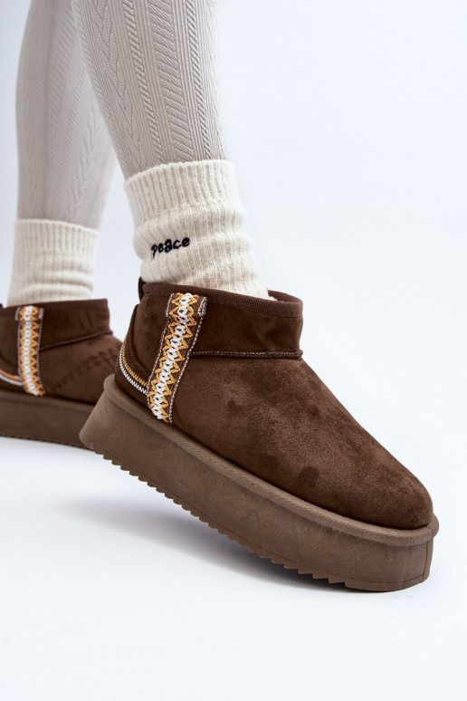 stivali da neve con plateau fantasia in kaki Udra stivali da neve con plateau fantasia in kaki Udra