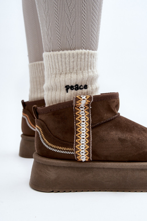 stivali da neve con plateau fantasia in kaki Udra stivali da neve con plateau fantasia in kaki Udra