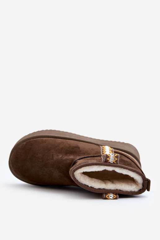 stivali da neve con plateau fantasia in kaki Udra stivali da neve con plateau fantasia in kaki Udra