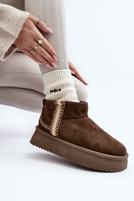 stivali da neve con plateau fantasia in kaki Udra stivali da neve con plateau fantasia in kaki Udra