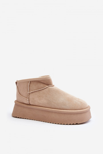 doposci con suola massiccia beige Caliksa