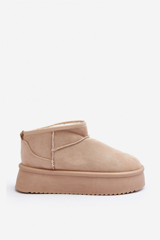 doposci con suola massiccia beige Caliksa
