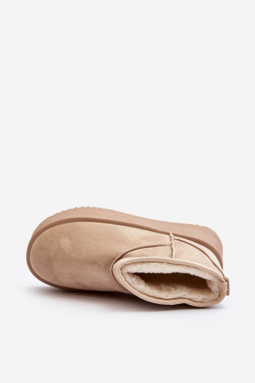 doposci con suola massiccia beige Caliksa