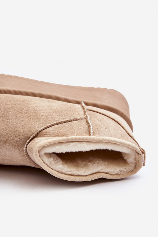 doposci con suola massiccia beige Caliksa