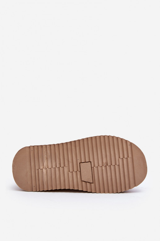 doposci con suola massiccia beige Caliksa