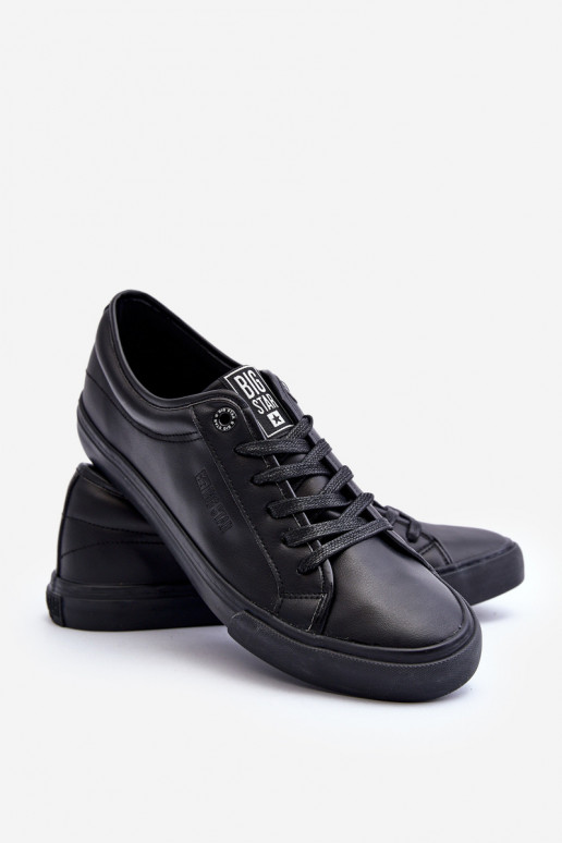 scarpe per il tempo libero realizzate in ecopelle nel colore nero Big Star JJ174234