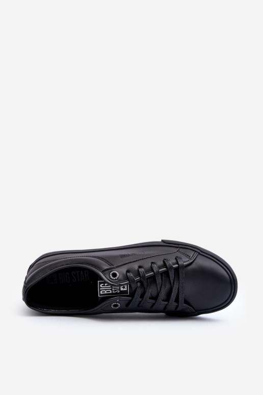 scarpe per il tempo libero realizzate in ecopelle nel colore nero Big Star JJ174234