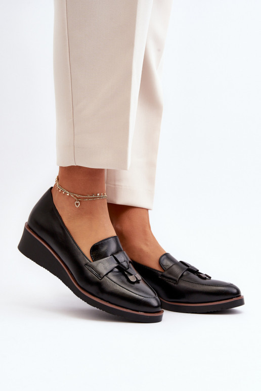 scarpe con ornamenti in colore nero Miliret