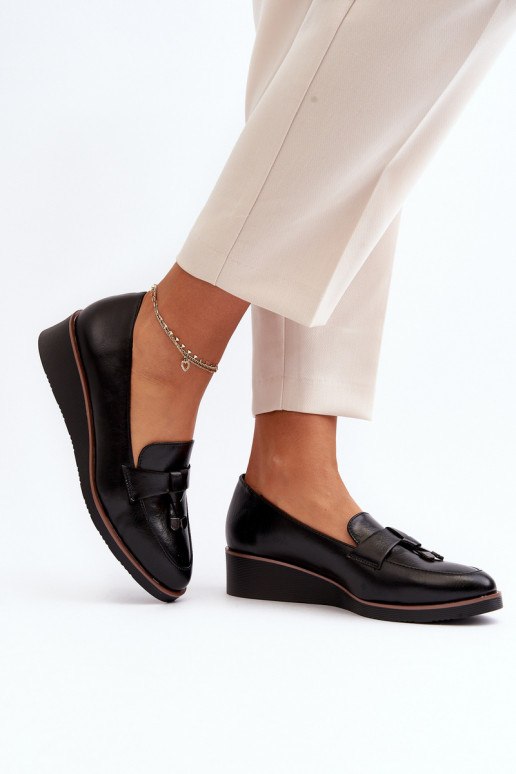 scarpe con ornamenti in colore nero Miliret