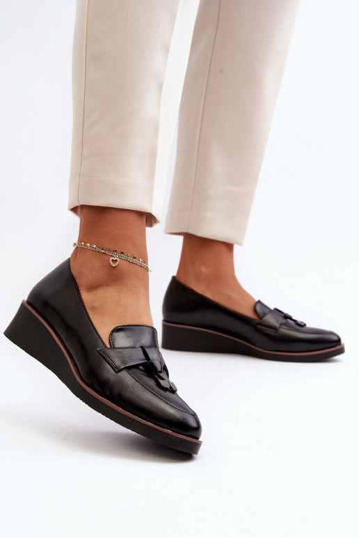 scarpe con ornamenti in colore nero Miliret