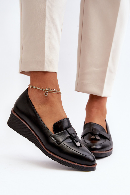 scarpe con ornamenti in colore nero Miliret