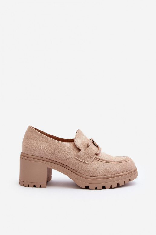 Scarpe Finley con tacco largo in pelle scamosciata