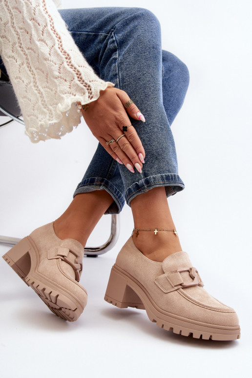 Scarpe Finley con tacco largo in pelle scamosciata