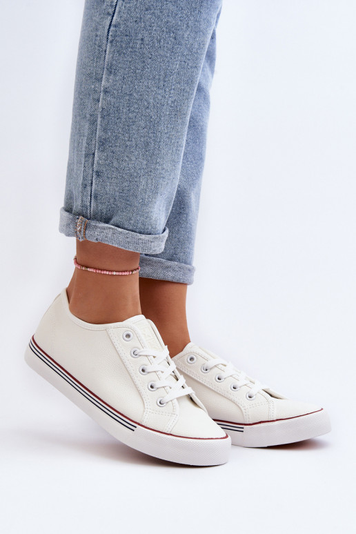 Scarpe da donna realizzate in ecopelle nel colore bianco Lirean