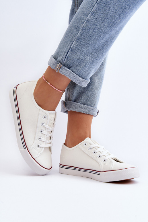 Scarpe da donna realizzate in ecopelle nel colore bianco Lirean