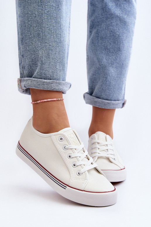 Scarpe da donna realizzate in ecopelle nel colore bianco Lirean