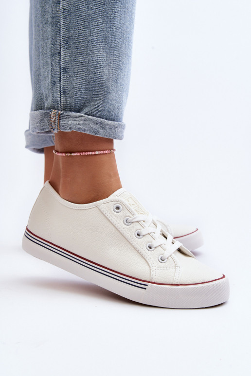 Scarpe da donna realizzate in ecopelle nel colore bianco Lirean