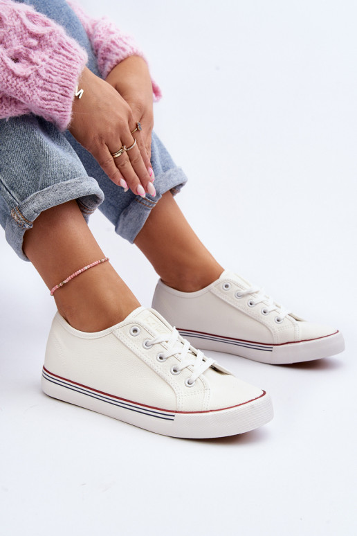 Scarpe da donna realizzate in ecopelle nel colore bianco Lirean