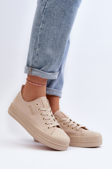 Sneakers in tessuto colore beige Staneva