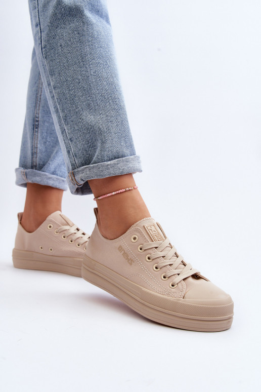 Sneakers in tessuto colore beige Staneva