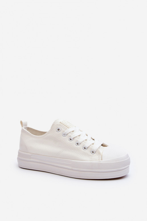 Sneakers in tessuto nel colore bianco Staneva