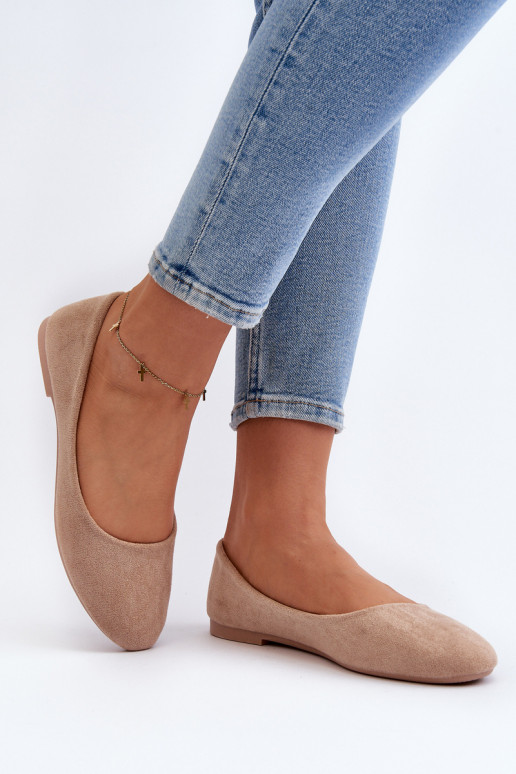 Ballerine Lasota in camoscio beige