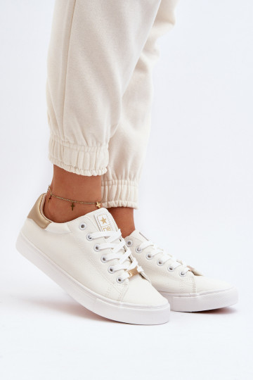 Scarpe per il tempo libero realizzate in ecopelle nel colore bianco Tiraelle 2