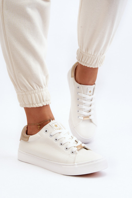 Scarpe per il tempo libero realizzate in ecopelle nel colore bianco Tiraelle
