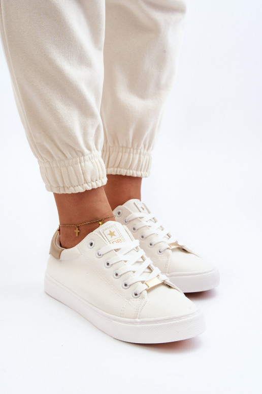 Scarpe per il tempo libero realizzate in ecopelle nel colore bianco Tiraelle