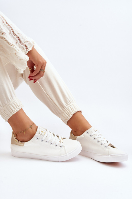 Scarpe per il tempo libero realizzate in ecopelle nel colore bianco Tiraelle